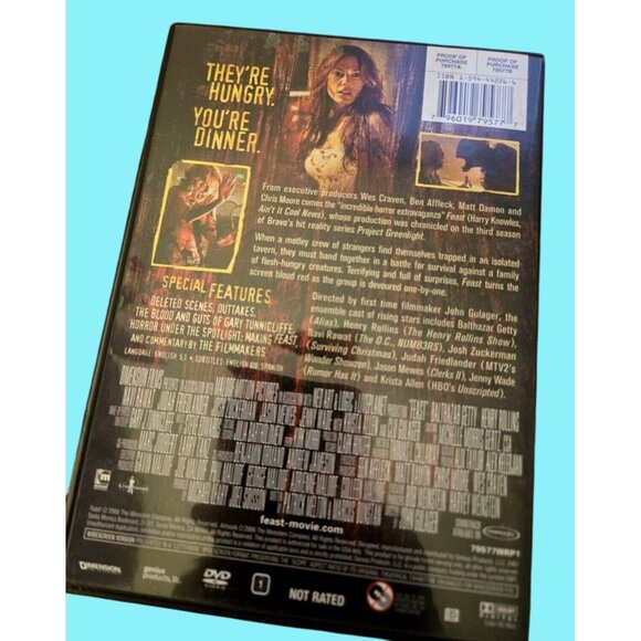 Feast Unrated Horror DVD Movie 2005 Wes Craven Matt Damon Ben Affleck - Picture 2 of 2